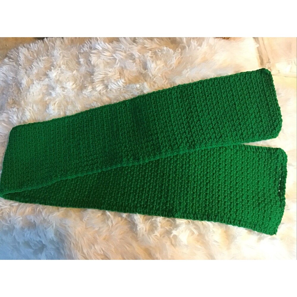 Handmade Emerald Green Scarf Neck Warmer Crochet Unisex